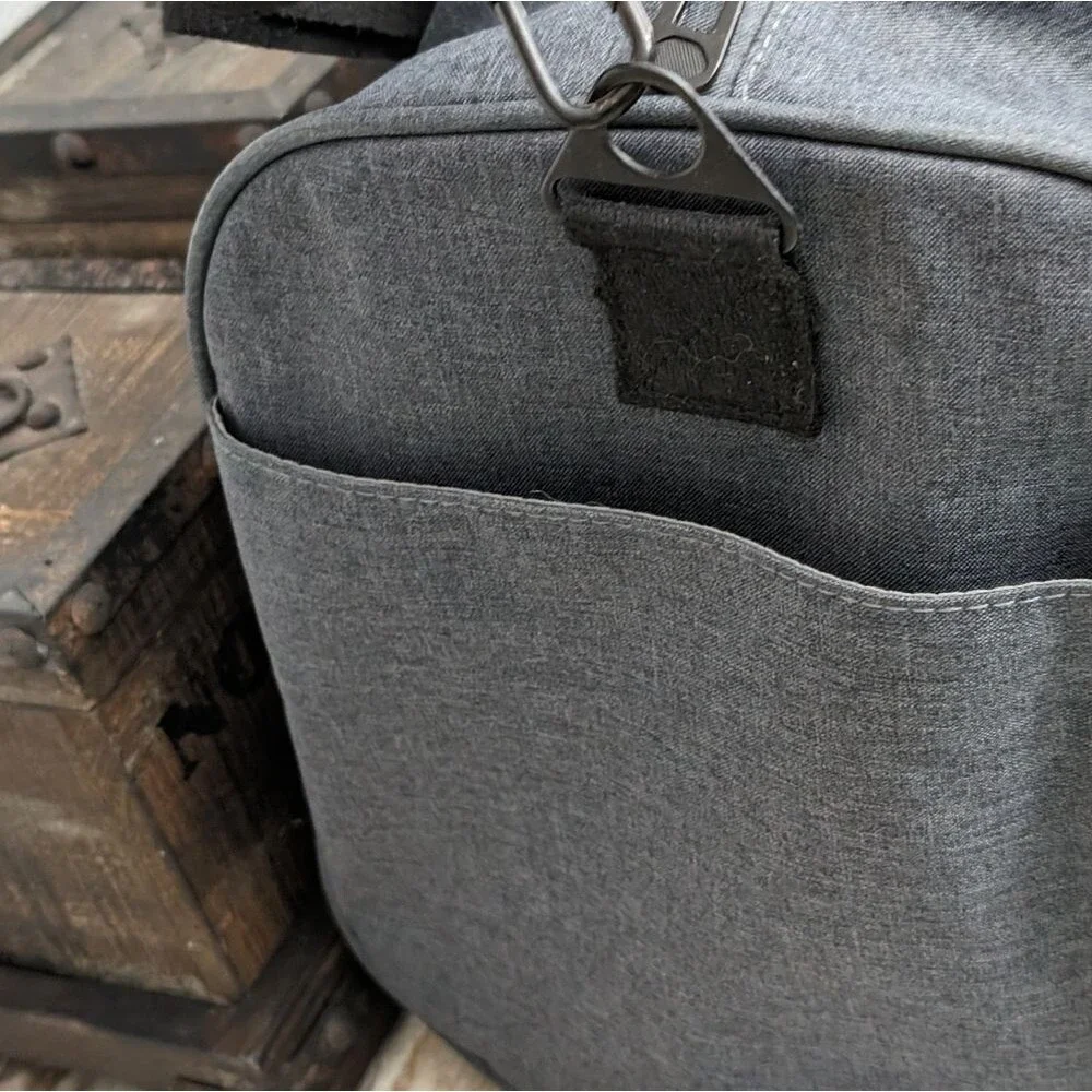 Velour Brand Large Water Resistant Gym Travel Duffel Bag Shoe Compartment
